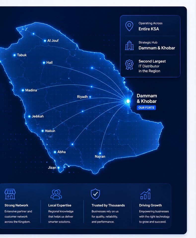 Ideal Vision presence across the Kingdom of Saudi Arabia