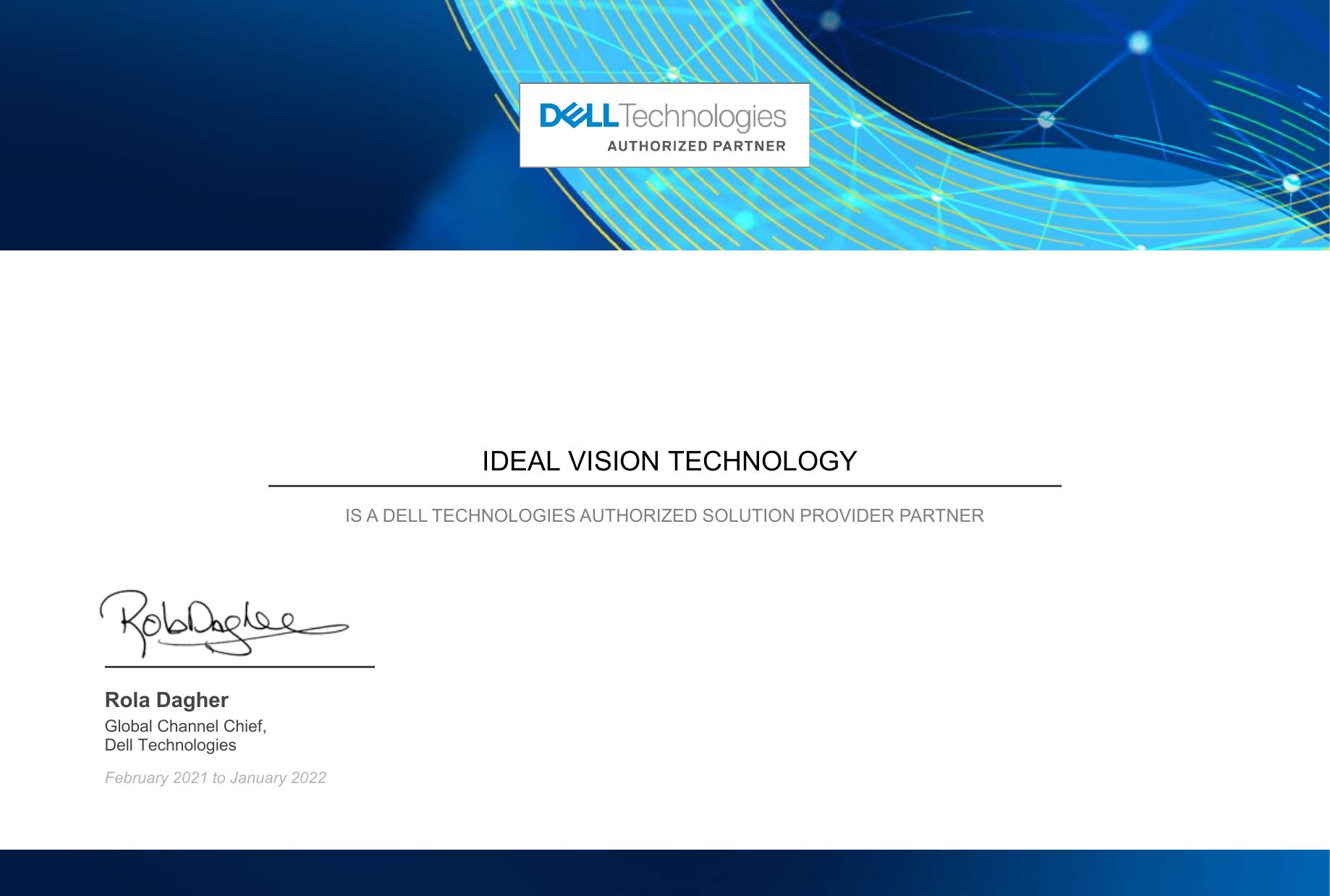 Dell Technologies Authorized Solution Provider